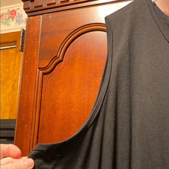 Black Tee dress with Pink Umbrella Design - Picture 6 of 10